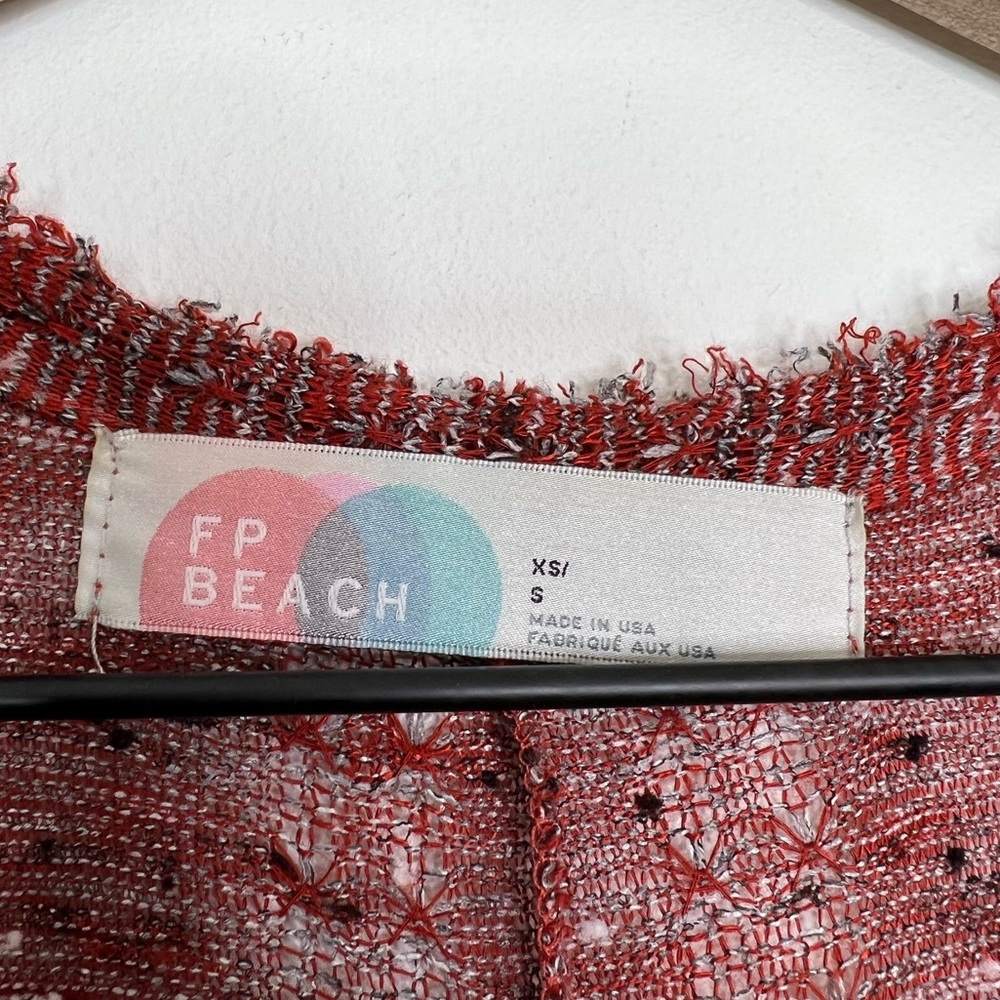 Free People Rust Red Marled Maxi Cardigan - Picture 8 of 10